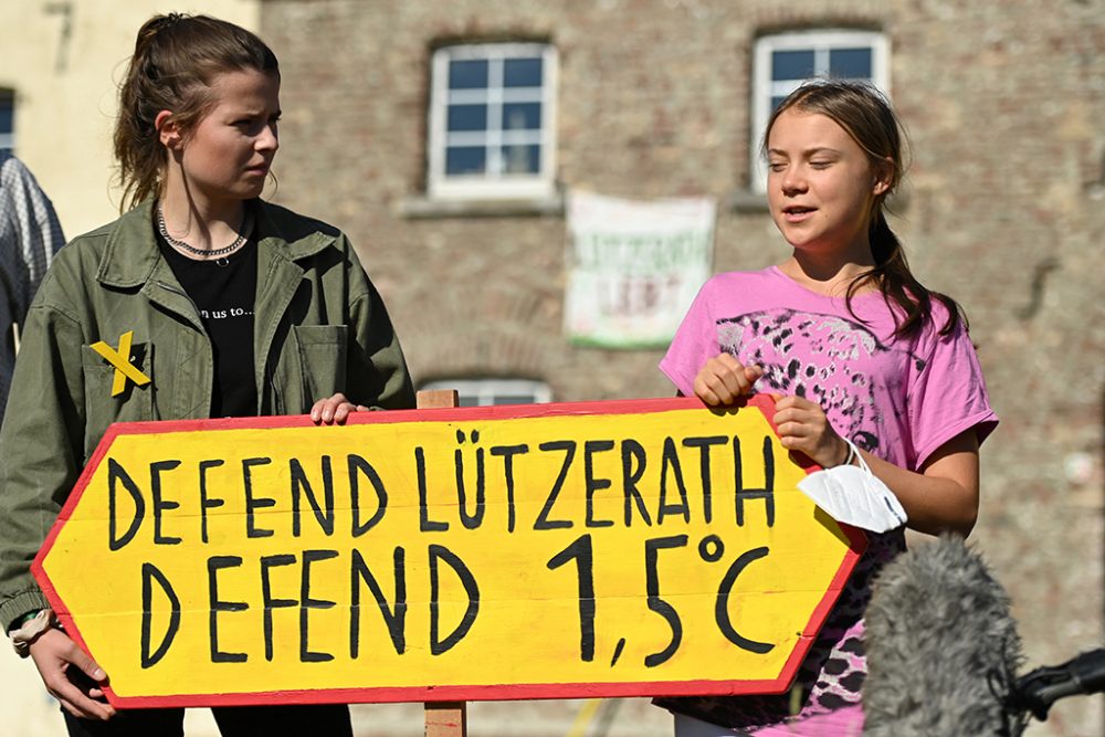 Luisa Neubauer und Greta Thunberg (Bild: Ina Fassbender/AFP)