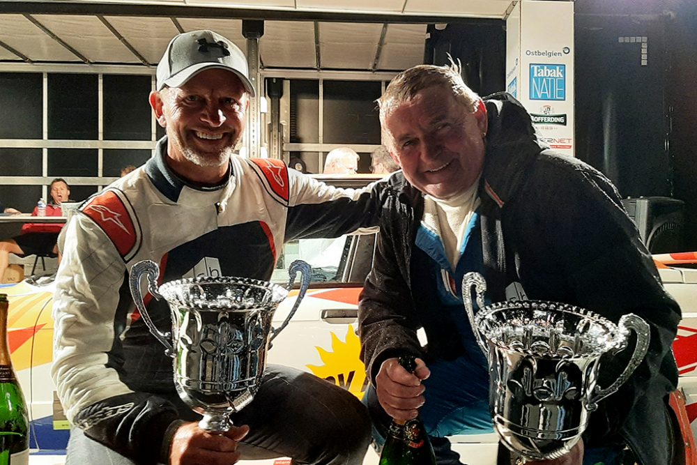 Horst Cohnen und Rainer Hermann gewinnen die Historik-Klasse der East Belgian Rallye (Bild: Katrin Margraff/BRF)