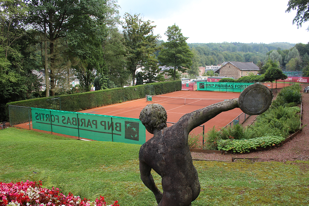 Die Plätze vom KTC Eupen sind bereit für das ITF-Tennisturnier (Bild: Robin Emonts/BRF)
