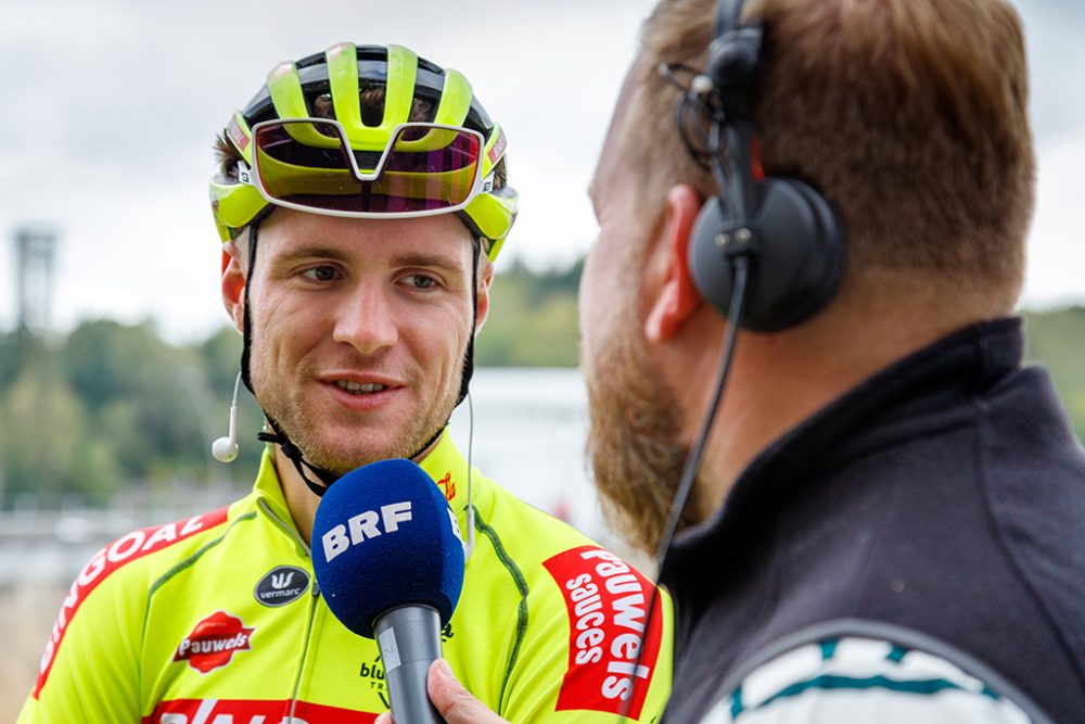 Laurenz Rex im Gespräch mit BRF-Reporter Christophe Ramjoie (Archivbild: Olivier Krickel/BRF)