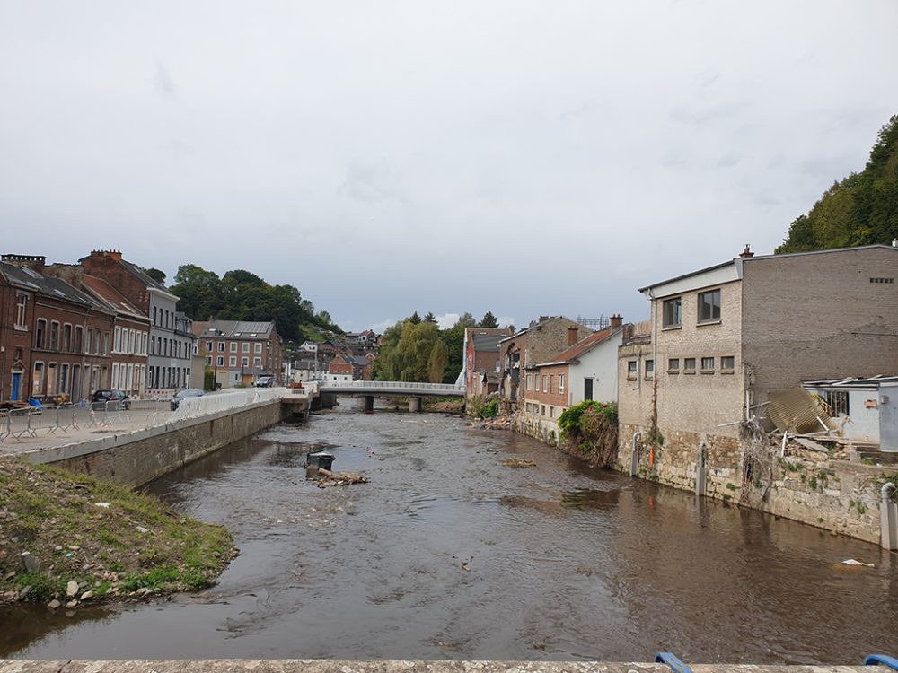 Hochwasserschäden in Pepinster (Archivbild: Lena Orban/BRF)