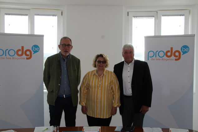 Joseph Hilligsmann, Petra Schmitz und Alfons Velz von ProDG (v.l.n.r.) (Bild: Robin Emonts/BRF)