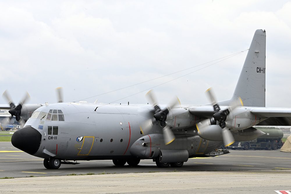 Ein Flugzeug der belgischen Armee, das in Islamabad stationiert war