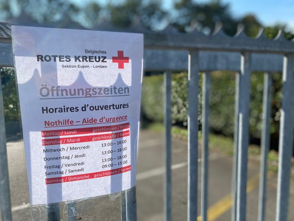 Flutkatastrophe: Rotes Kreuz Eupen übernimmt Spendendatenbank des ÖSHZ (Bild: Simonne Doepgen/BRF)