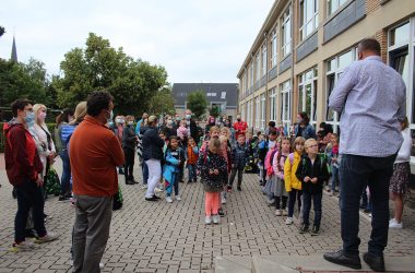 Schulstart an der Gemeindeschule Kelmis (Bild: Michaela Brück/BRF)