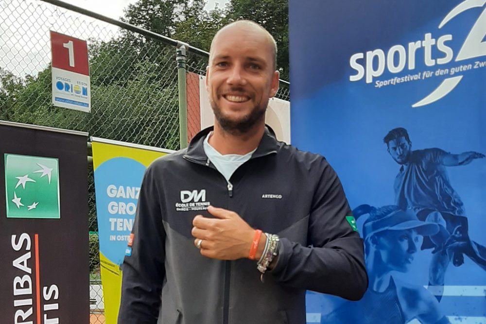 Steve Darcis beim ITF-Tennisturnier in Eupen (Bild: Christophe Ramjoie/BRF)