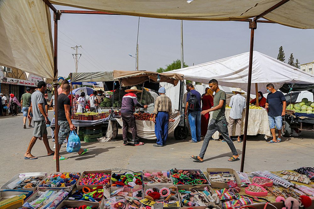 Auf einem Markt in Sidi Bouzid, Tunesien (Bild: Anis Mili/AFP)