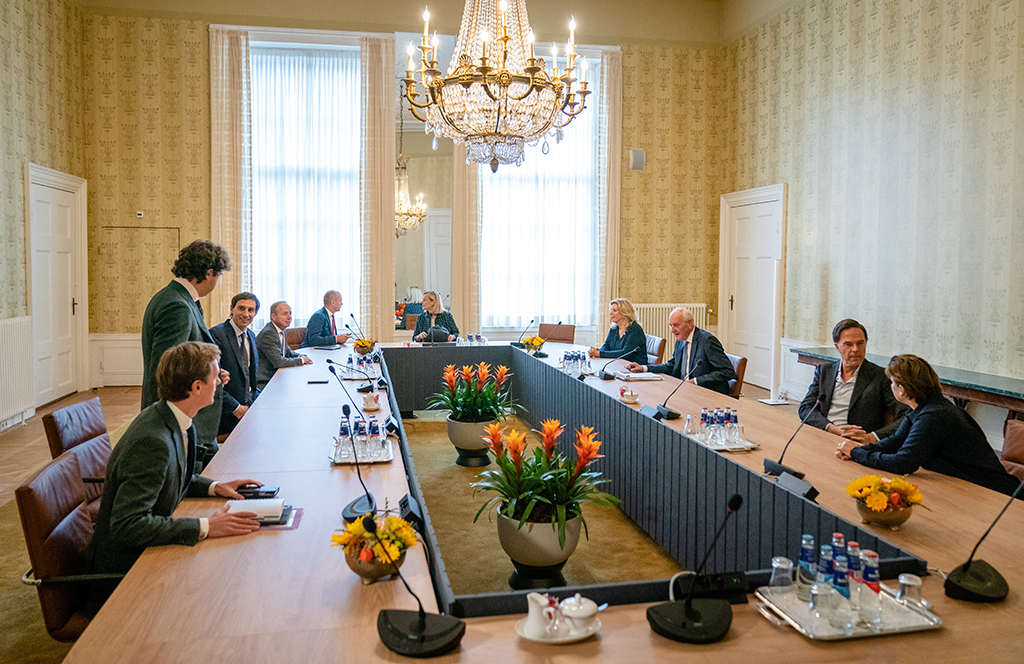 Regierungsverhandlungen in Den Haag (Bild vom 29.9., Bart Maat/AFP)
