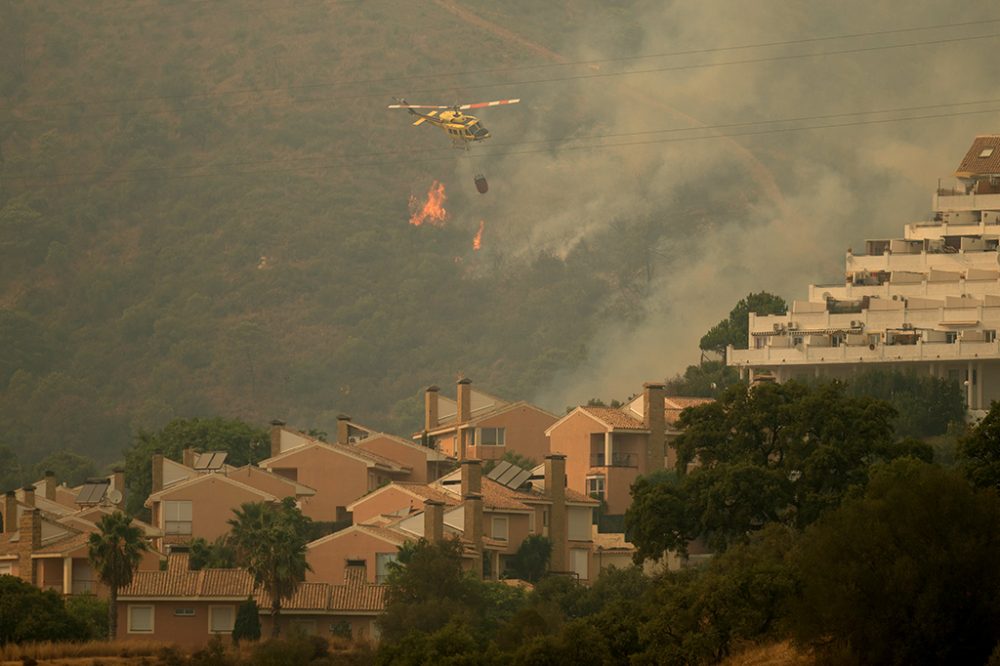 Waldbrände im Süden von Spanien