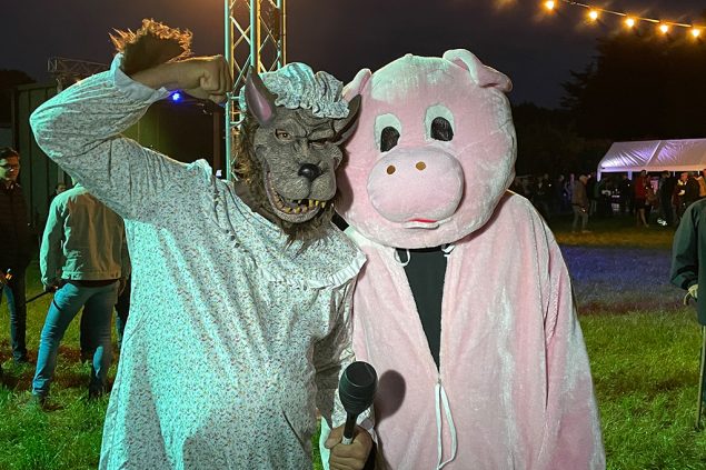 Protest gegen den Wolf in Oudsbergen (Bild: Marc Dirix/Belga)