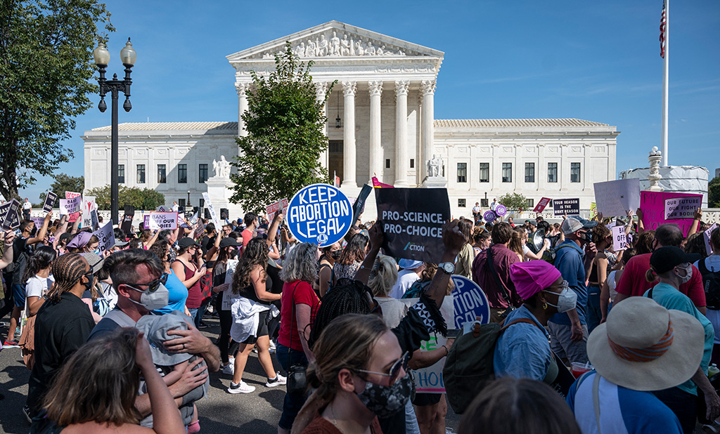 Demonstration für das Recht auf Abtreibung in Washington (Bild: Andrew Caballero-Reynolds/AFP)