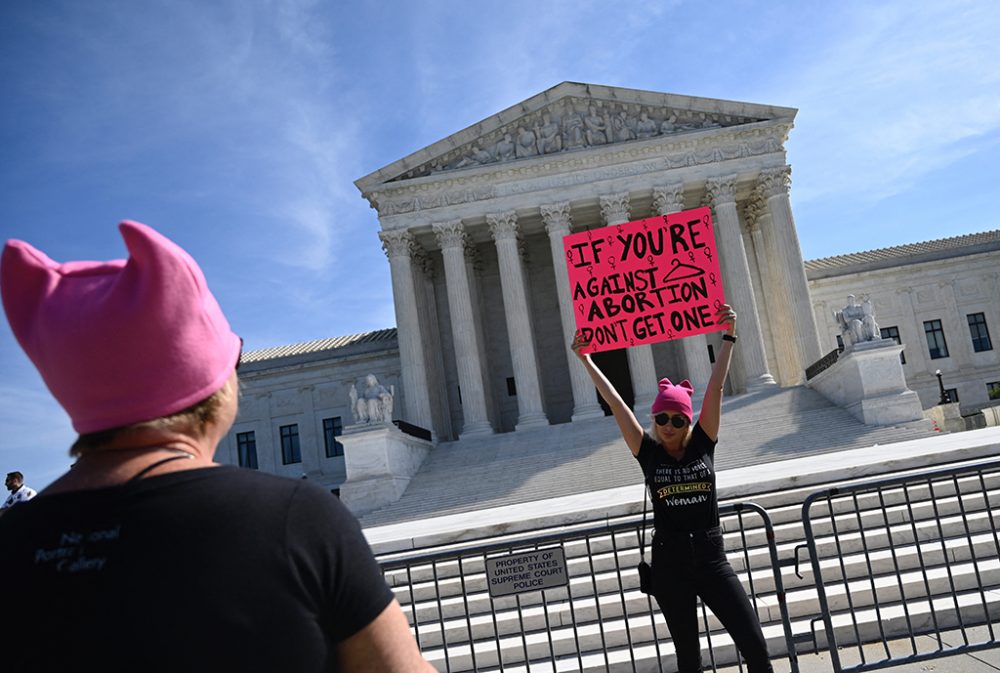 Protest für das Recht auf Abtreibung vor dem Supreme Court in Washington (Bild: Andrew Caballero-Reynolds/AFP)