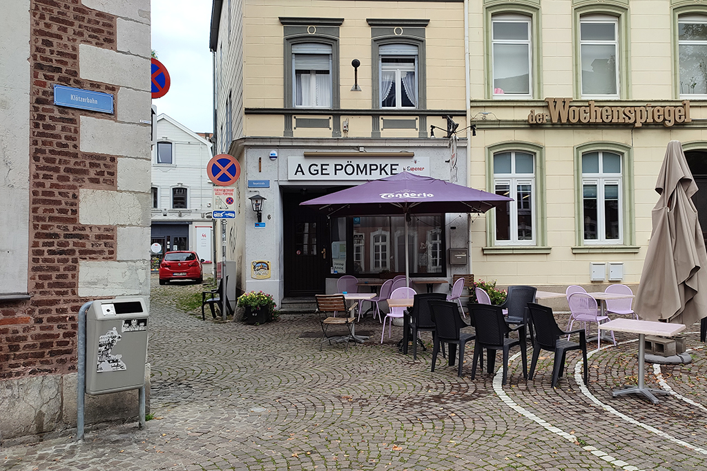 Café „A ge Pömpke“ in Eupen