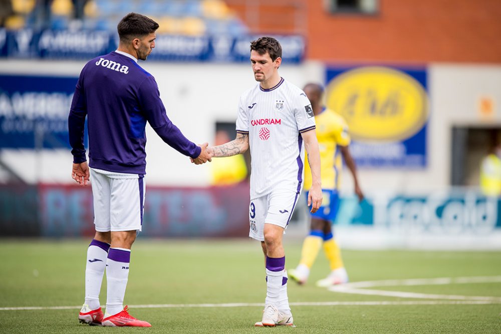 2:2 nach zweifacher Führung: Fassungslosigkeit bei den Anderlecht-Spielern (Bild: Jasper Jacobs/Belga)