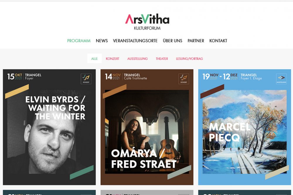 ArsVitha - neue Website