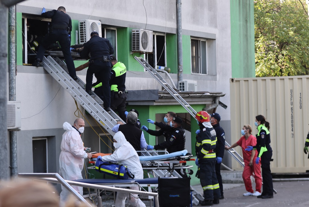 Brand in rumänischem Krankenhaus