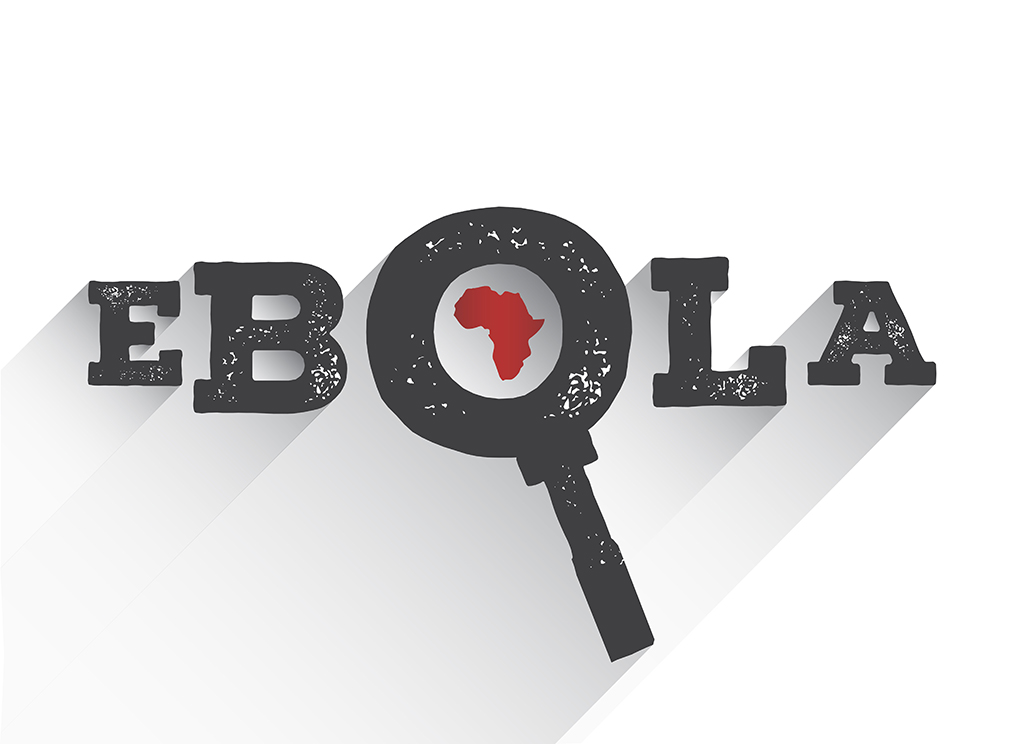 Ebola unter dem Lupenvektor (Bild: Bildagentur PantherMedia/Wavebreakmedia (YAYMicro))