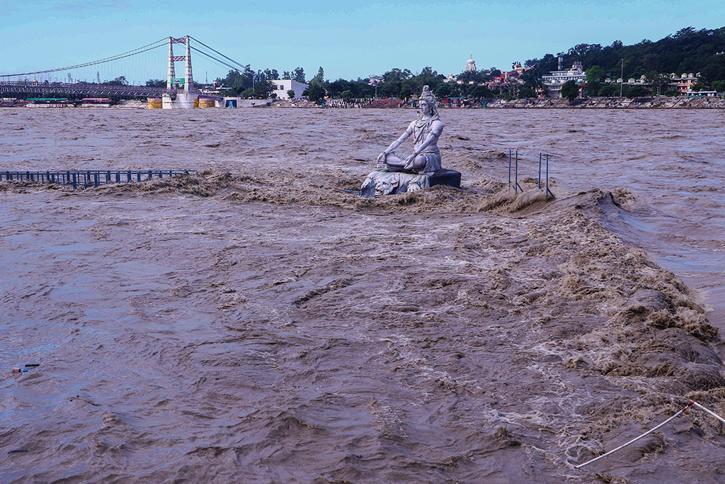 Überschwemmungen in Indien (Bild: AFP)