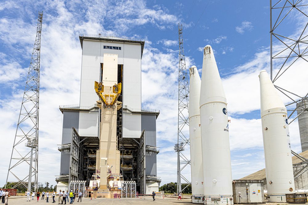 Weltraumbahnhof Kourou in Französisch-Guyana (Archivbild: Jody Amiet/AFP)