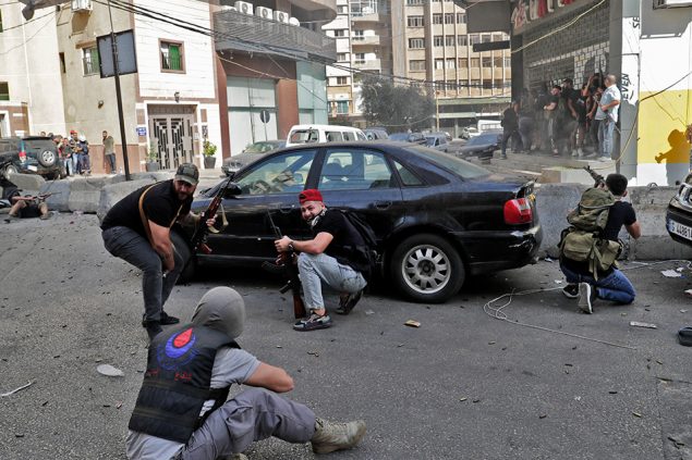 Zusammenstöße in Beirut (Bild: Anwar Amro/AFP)