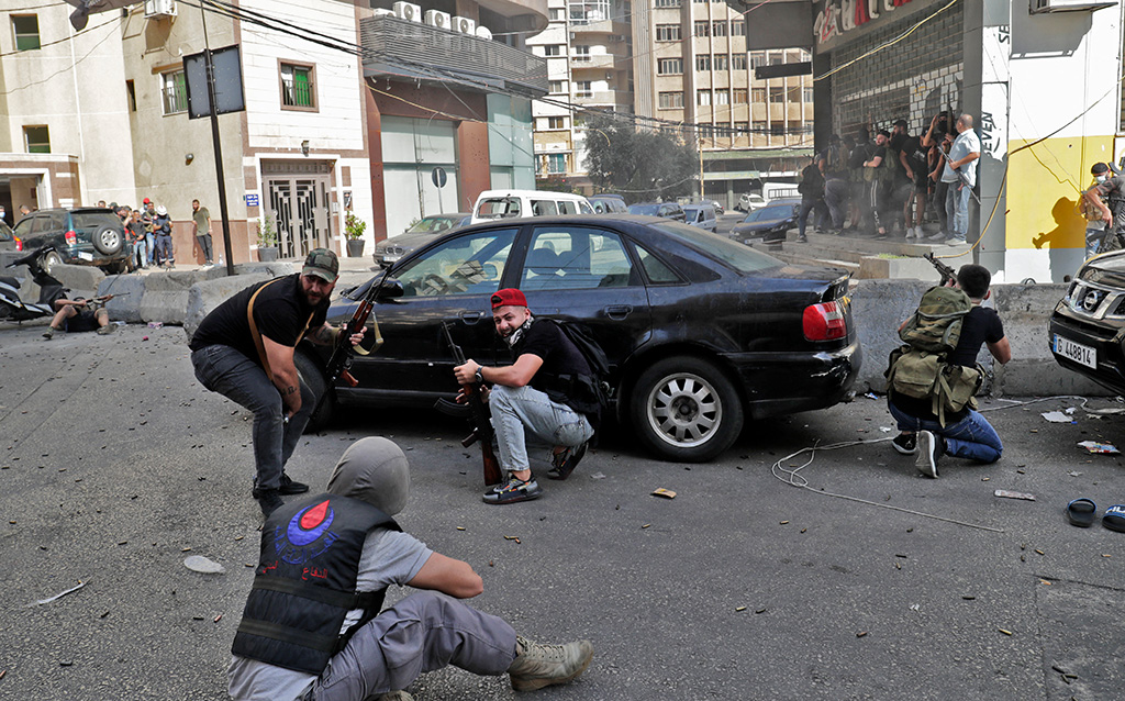 Zusammenstöße in Beirut (Bild: Anwar Amro/AFP)