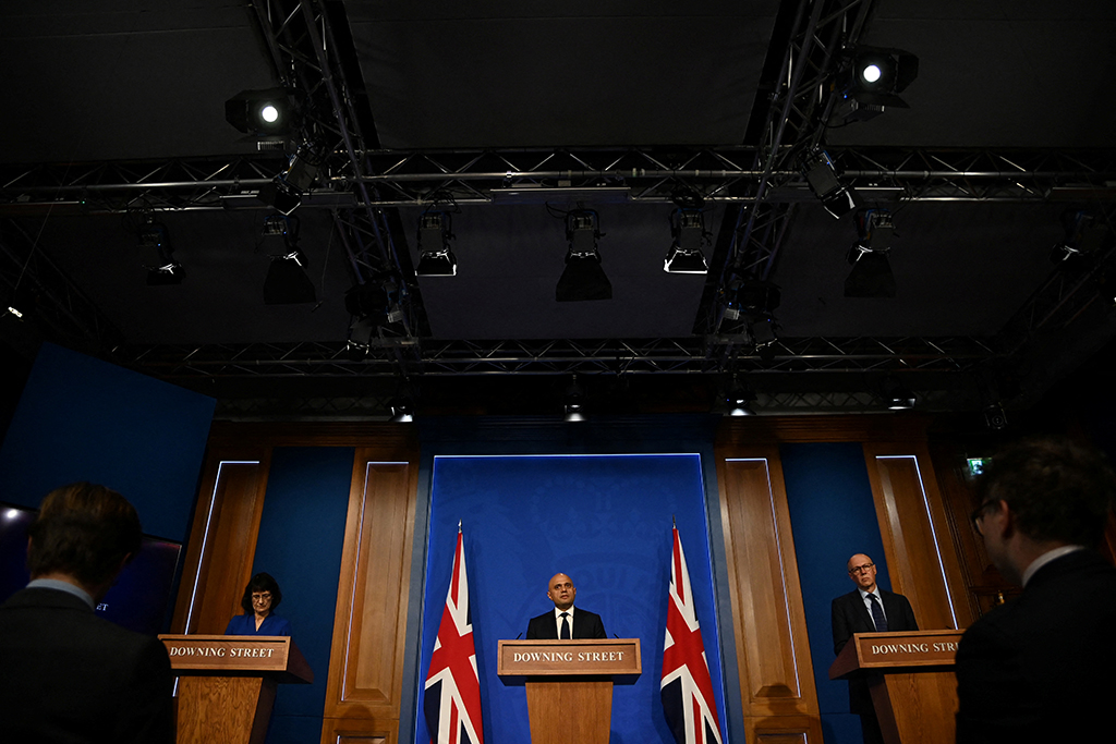 Die angespannte Situation im Gesundheitssektor war erst kürzlich Thema bei einer Pressekonferenz in Downing Street (Bild: Toby Melville/Pool/AFP)