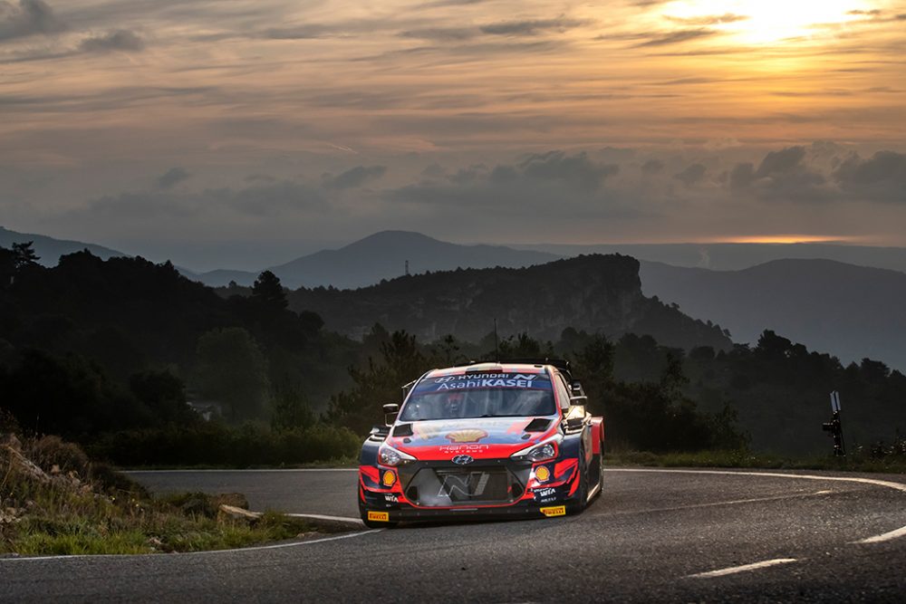 Thierry Neuville/Martijn Wydaeghe bei der Rallye Spanien (Bild: Austral/Hyundai Motorsport)