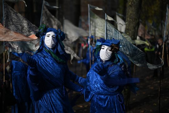 Kundgebung der Klima-Gruppe Extinction Rebellion in Glasgow (Bild: Daniel Leal-Olivas/AFP)