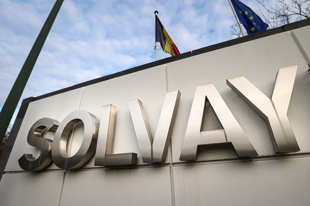 Die Solvay-Niederlassung in Brüssel (Bild: Virginie Lefour/Belga)