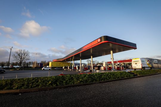Texaco-Tankstelle in Groot-Bijgaarden