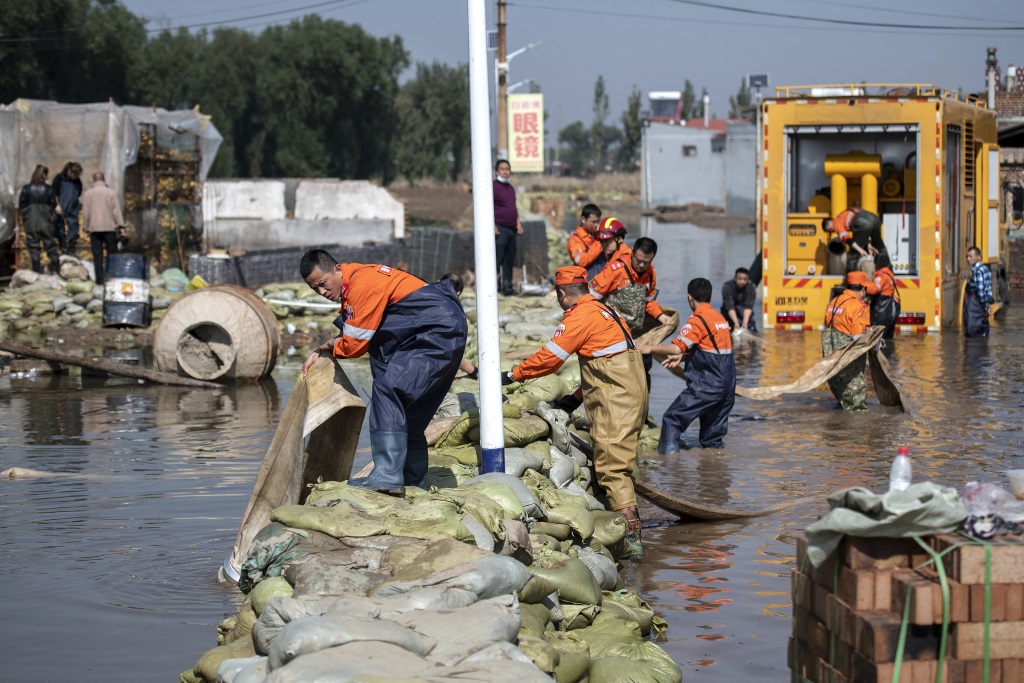 Überschwemmungen in China (Bild: AFP)