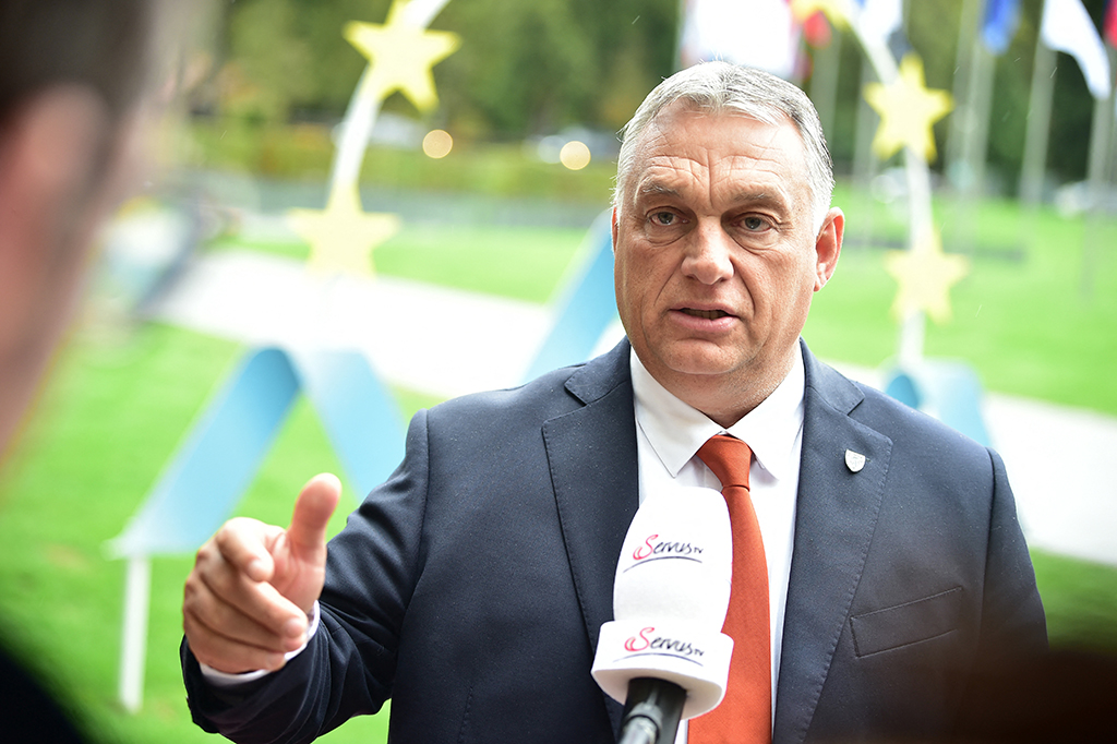 Ungarns Ministerpräsident Viktor Orban (Bild: Jure Makovec/AFP)