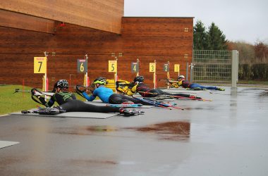 Biathlon-Trainingslager in Elsenborn (Bild: Christoph Heeren/BRF)