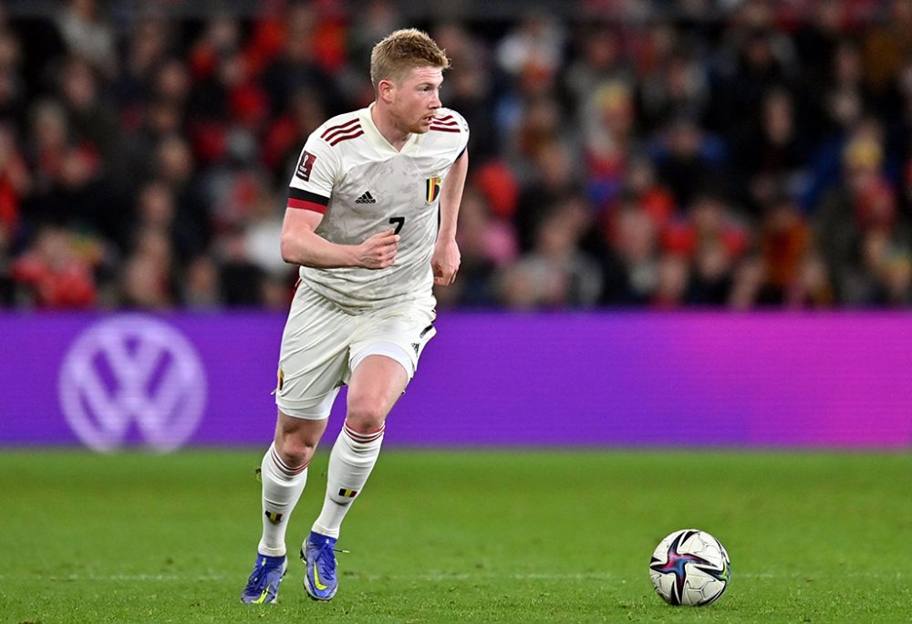 Kevin De Bruyne beim Spiel der Roten Teufel in Wales (Archivbild: Dirk Waem/Belga)