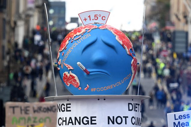 Demonstration beim Weltklimagipfel in Glasgow