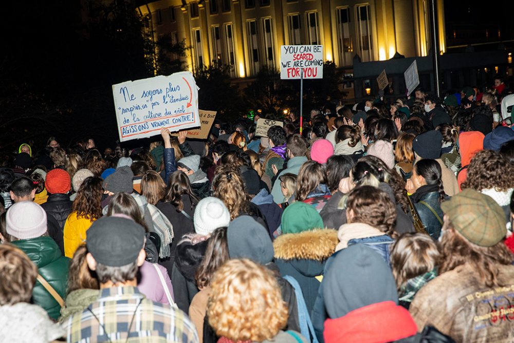 Demonstration gegen sexuelle Gewalt in Brüssel