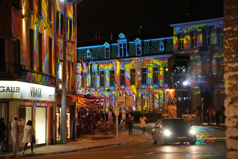 Probe für das Lichterfestival in Gent