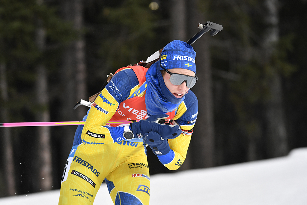 Hanna Oeberg beim Biathlon-Weltcup (Bild: Anders Wiklund/TT News Agency/AFP)