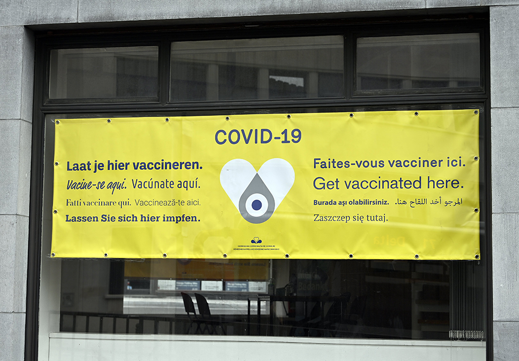 Corona-Impfzentrum in Brüssel (Bild: Eric Lalmand/Belga)
