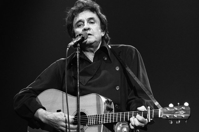 Johnny Cash im April 1986 beim Country Music Festival in Zürich (Schweiz) (Bild: EPA)