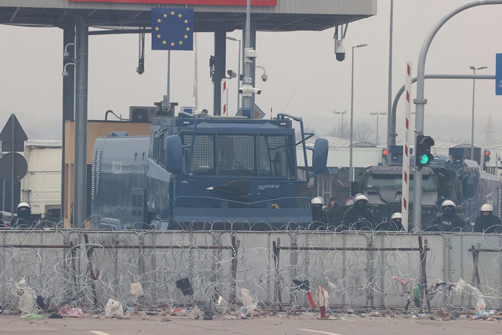 Der Grenzübergang Bruzgi-Kuznica (Bild: Leonid Shcheglov/Belta/AFP)