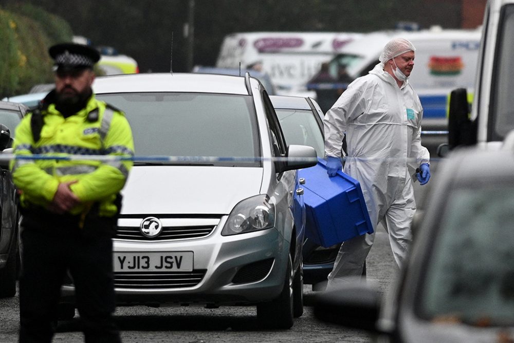 Der Tatort in Liverpool (Bild: Oli Scarff/AFP)