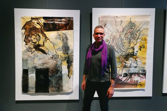 Markus Neumann stellt im Alten Schlachthof aus (Bild: Raffaela Schaus/BRF)