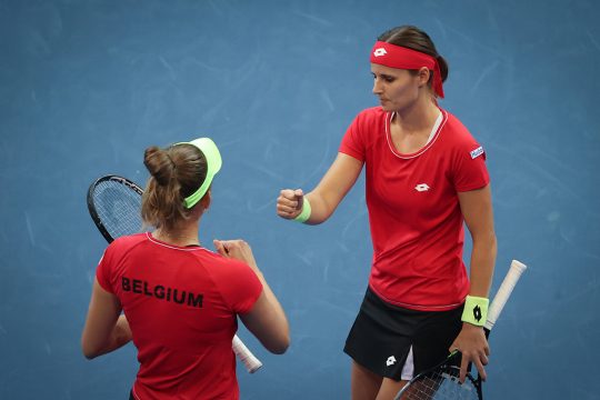 Elise Mertens und Greet Minnen (Bild: Virginie Lefour/Belga)