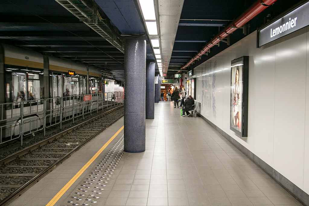 Metro in Brüssel (Archivbild: Olivier Vin/Belga)