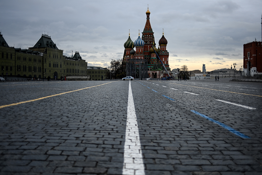 Moskau im Teil-Lockdown (Bild: Kirill Kudryavtsev/AFP)