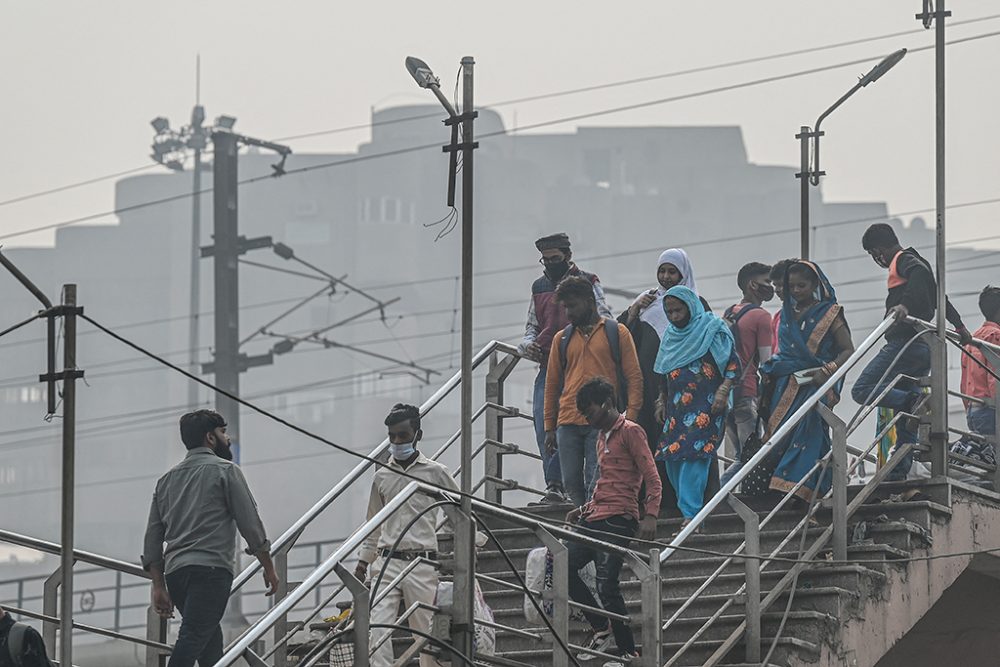 Smog in Neu Delhi