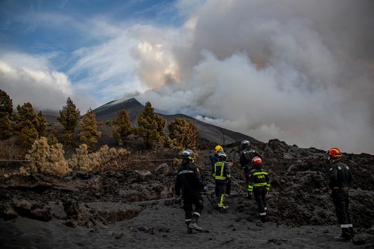 Vulkan auf La Palma (Bild: UME/AFP)