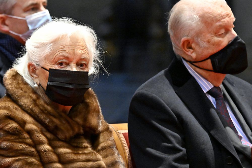 Königin Paola und König Albert II beim Te Deum am Tag des Königs (Bild: Eric Lalmand/Belga)