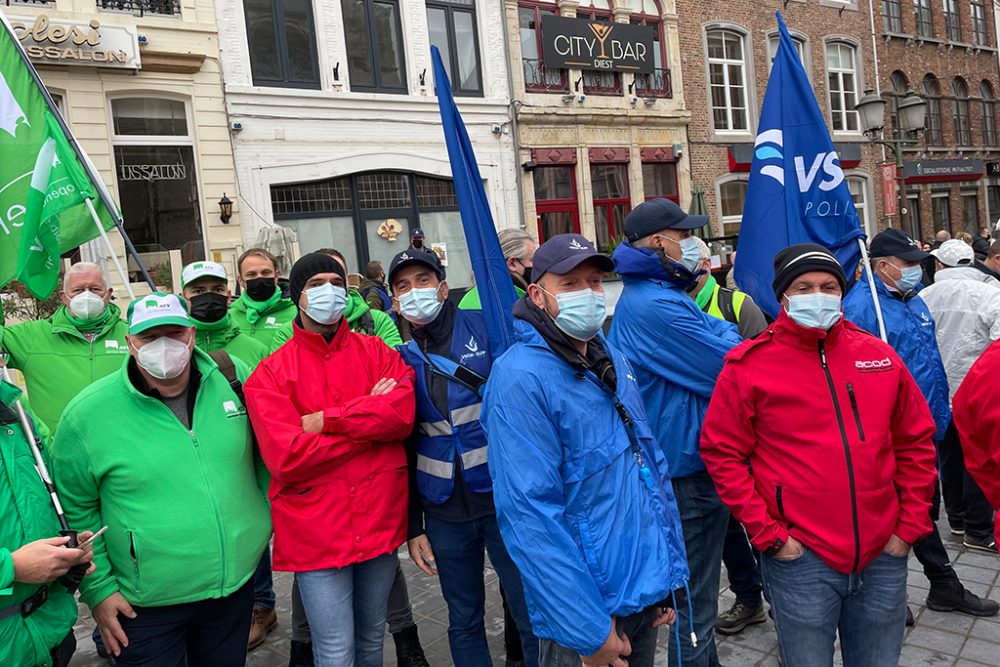 Polizei-Protest in Diest (Archivbild: Marc Dirix/Belga)